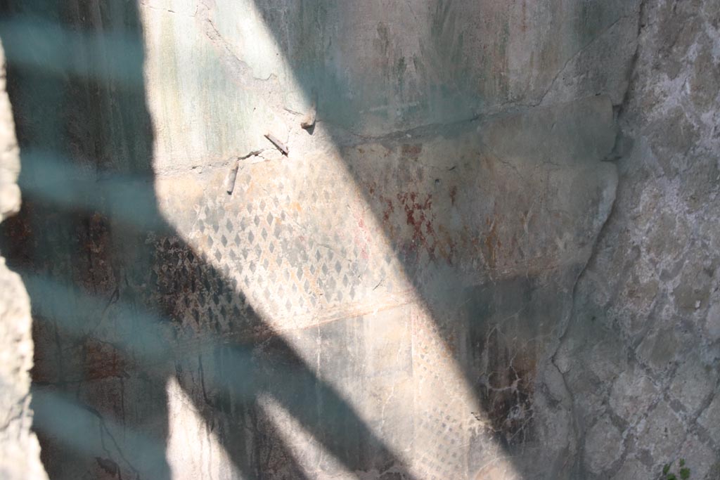 Herculaneum, October 2023.
Sacred Area terrace, detail from west wall at south end. Photo courtesy of Klaus Heese.